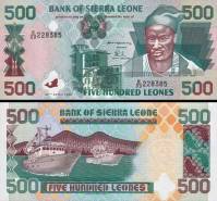 *500 Leones Sierra Leone 1995-2003, P23 UNC - Kliknutím na obrázok zatvorte -